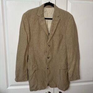 Boss Hugo Boss Linen Scorsese Blazer Sport Jacket Mens 50 Vacation Resort